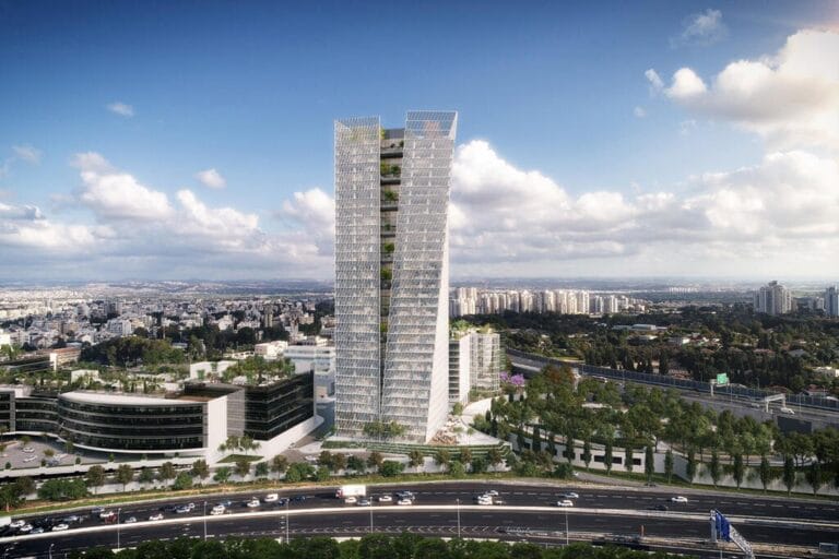 תקדים תכנוני ברעננה: מגדל מגורים ראשון באזור התעסוקה של אינפיניטי פארק מגדל אינפיניטי רעננה