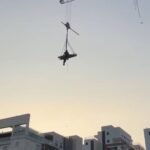 פועל נפצע בתאונת עבודה על עגורן בגובה 50 מטרים ברעננה; חולץ בפעולה מורכבת קרדיט צילום: כבאות והצלה לישראל מחוז מרכז.