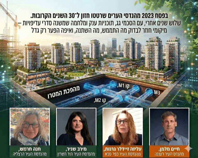 שלוש שנים אחרי תחזיות מהנדסי הערים: כך המלחמה משנה את עתיד השרון