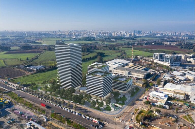 מתחם קוקה קולה הוד השרון יוצא לדרך: ארבעה מבנים חדשים ושער כניסה חדש לעיר