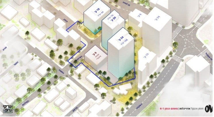 אושרה תכנית “מתחם הגפן” בכפר סבא: פינוי-בינוי רחב היקף עם 234 דירות ומסחר