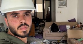 כשטיל פוגע ליד אתר ההתחדשות: מפקח הבנייה יצא מהמילואים כדי לסייע לדיירים