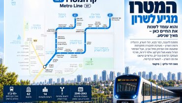 המטרו מגיע לשרון – והוא עומד לשנות הרבה יותר מאיך שניסע